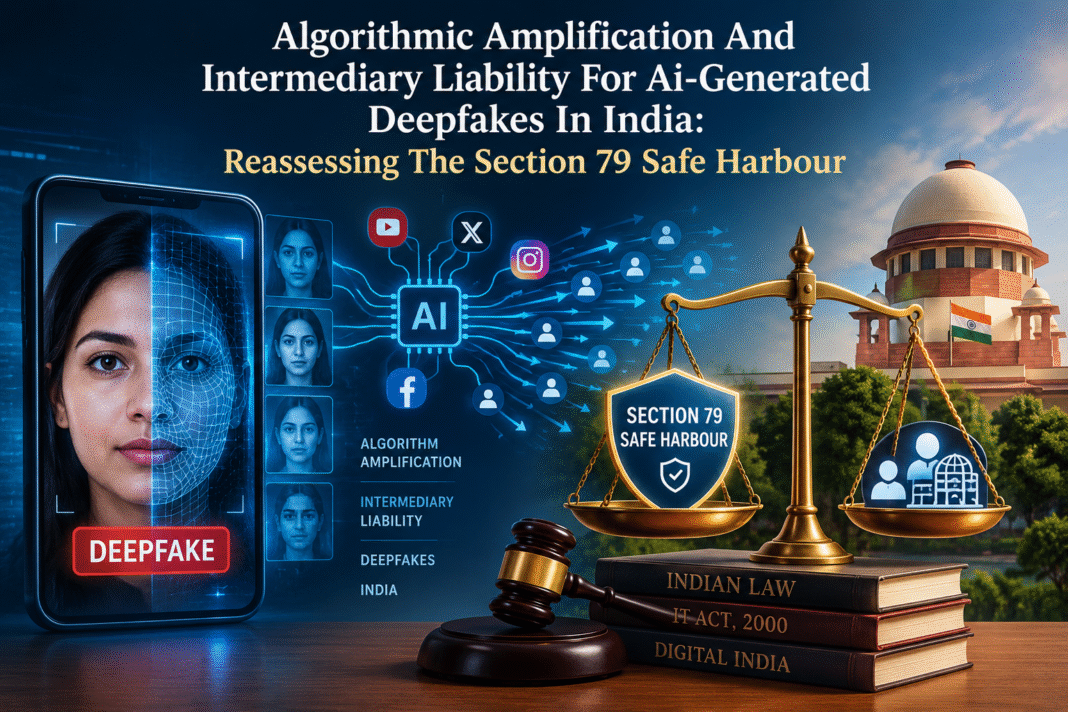 Algorithmic Amplification And Intermediary Liability For Ai-Generated Deepfakes In India: Reassessing The Section 79 Safe Harbour