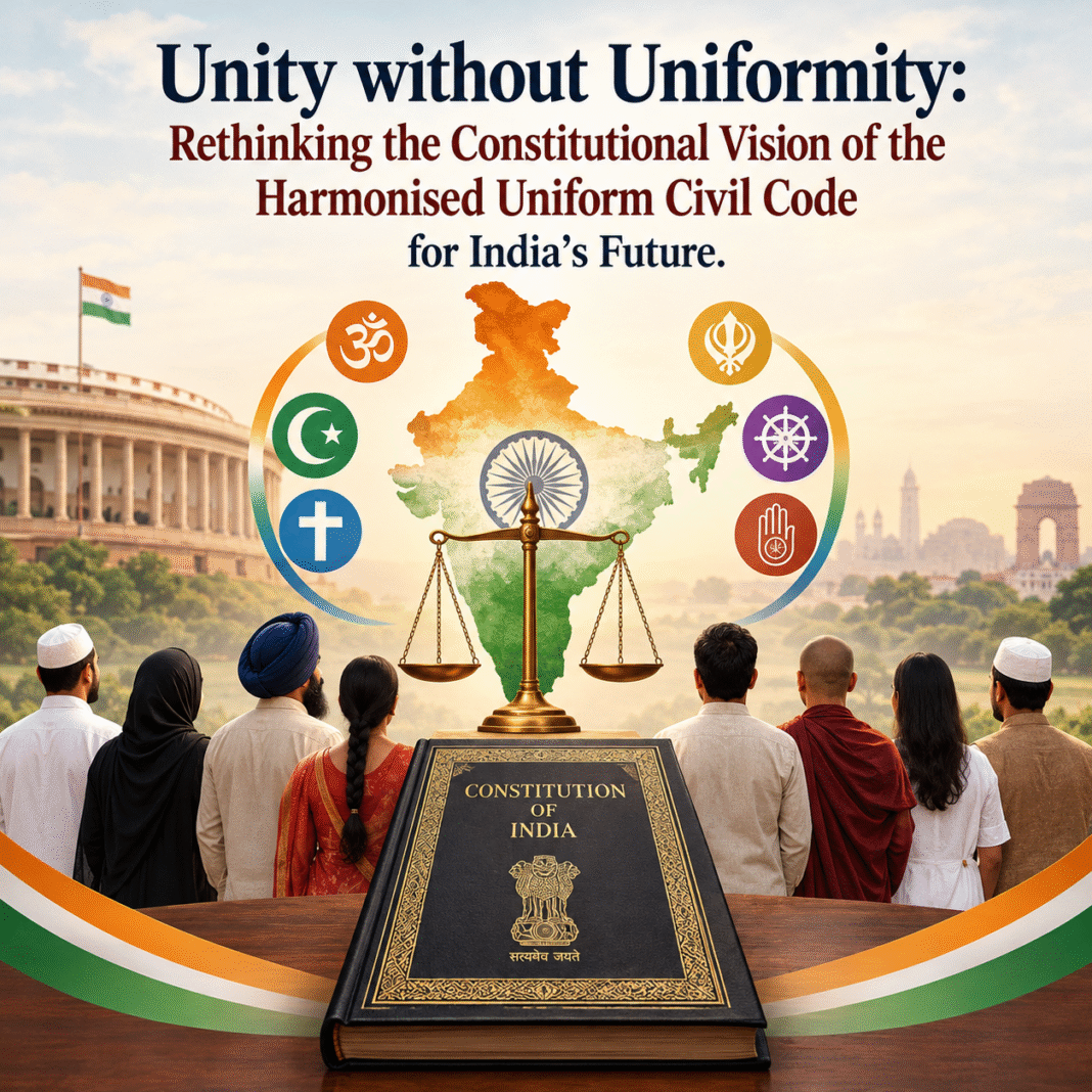 “Unity without Uniformity: Rethinking the Constitutional Vision of the Harmonised Uniform Civil Code for India’s Future.”